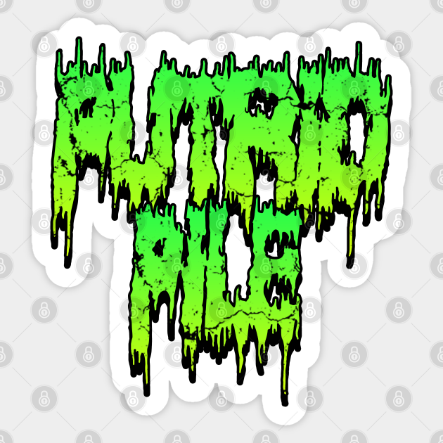 Putrid Pile Logo Grindcore Sticker TeePublic